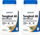 Nutricost Tongkat Ali 1,000mg, 60 Caps (2 Bottles) - 30 Servings Per Bottle, Veggie Caps, Non-GMO, Gluten Free
