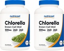 Nutricost Chlorella Capsules (2 Botellas) 500mg, 240 Capsules Por Botella