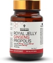 Bee y You Royal Jelly with Ginseng Tablet, Propolis Extract, 60ct, 100% Natural Superfood, Ultra Pure, Immune Support Supplement, Antioxidants, Keto, Paleo, Gluten-Free
