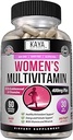 Kaya Naturals Multivitamina de la Mujer, Antioxidante Saludable en general, e Immune Support, Vitaminas A, D, C, E, Biotina, Ácido Fólico, &amp; Multi-Mineral, Energía & Metabolismo Vitamina Suplemento 60 Conde
