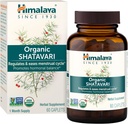 Himalaya Orgánica Shatavari - Promueve Equilibrio de Hormonas para Mujeres y Alivio del Cántico Menstrual - USDA Organic, Vegan, Gluten Free, 1300 mg, 60 cápsulas