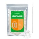 wananfu Tamaño 00 Empty Capsules Vegetarian (500 Conde) Agrupar con Micro Lab Spoon, Limpiar las cápsulas de la píldora Fillable 00 para hacer sus propios suplementos