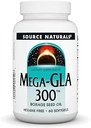 Fuente Natural Mega-GLA 300 - Borage Seed Oil Eso es Hexane-Free - 30 Softgels