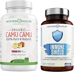 Madre Naturaleza Orgánica Superalimentos para la Imunidad Viviente Orgánica Duo