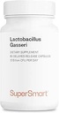 Supersmart - Lactobacillus Gasseri 12 Billones CFU por día - Suplemento Probiótico Silencio No Gluten Libre - 60 cápsulas DR (Delayed Release)