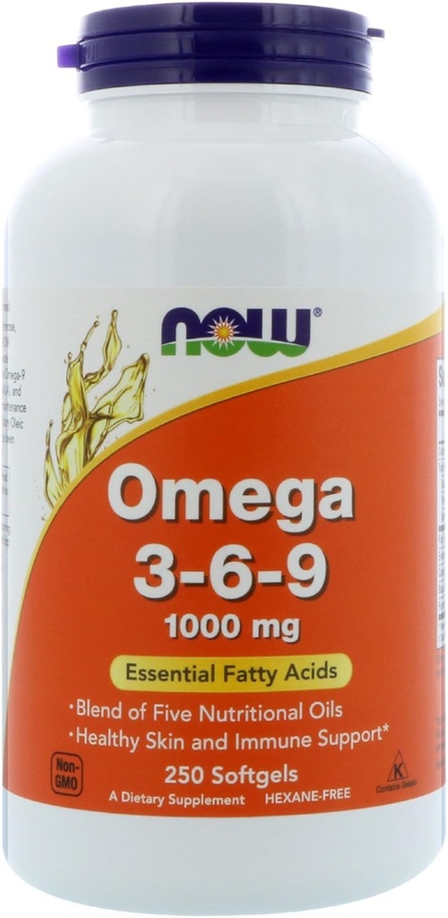 AHORA Alimentos 2 Pack Omega 3-6-9, 1000 mg, 250 Softgels