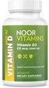 Vitaminas de Noor Vitamina Halal D, Vitamina Halal D3, 1000 UI Tablas, Soportes Hueso, Inmune &amp; Heart Health, Non-GMO, Gluten Gratis &amp; Halal (60 Cuenta)