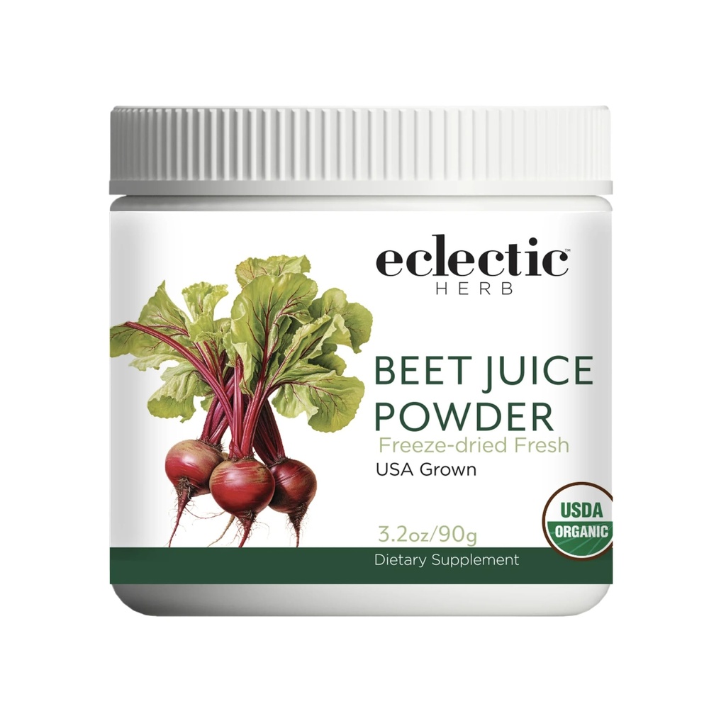 ECLECTIC INSTITUTE Raw Fresh Freeze-Dried Beet Juice Powder ← 3.2 oz