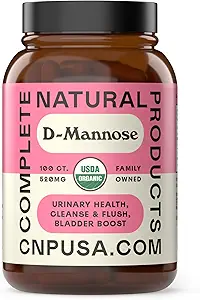 Productos naturales completos Cápsulas orgánicas D-Mannose - Píldoras D-Mannose Puras 100 Cuenta para la salud UTI, la vejiga, " Urinary Tract Health