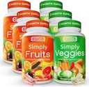 Simplemente la Promesa de la Naturaleza - Empaquetado con 42 Frutas y Verduras Diferentes - 3 Mes de Suministro- Hecho con Superalimentos Alimentarios completos - con Aloe Vera – 100% Soy Gratis - 540 cápsulas
