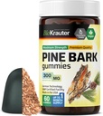 BIO KRAUTER Pine Bark Extract Gummies - 300 mg Strength - 60 Chews veganos - French Maritime Pine Bark Extract - Antioxidant Supplement - 95% Proanthocyanidins - Pectin-Based Formula