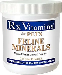 Rix Vitaminas Feline Minerals - Mineral Powder con Calcio, Magnesio, Potasio, Tarina para Gatos - Cat Dental Care Plus Immune Support - 8 oz