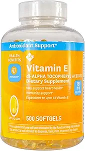 Los miembros marcan vitamina E 180 mg, 500 cuentan