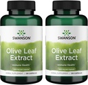 Extracto de hoja de oliva Swanson cápsulas con 20% de Oleuropeina - (120 cápsulas, 500 mg cada uno) 2 botellas