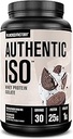Jacked Factory Authentic ISO Grass Fed Whey Protein Isolate Powder - Low Carb, Non-GMO Muscle Building Protein w/No Fillers, Post Workout Recovery, Cookies & Cream