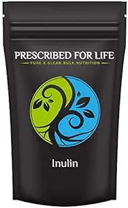 Prescrito para la vida Inulina Powder ← Prebióticos para la salud digestiva TEN Gluten Free, Vegan, Non-GMO ← Jerusalén Artichoke Suplemento TEN Fructo Oligosaccharide FOS Powder (2 kg / 4.4 lb)