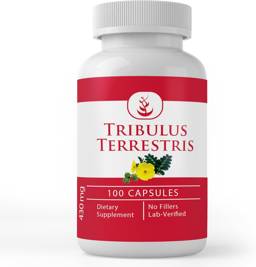 PURE ORIGINAL INGREDIENTES Tribulus Terrestris (100 cápsulas) Siempre puro, sin aditivos ni artillería, Lab Verified