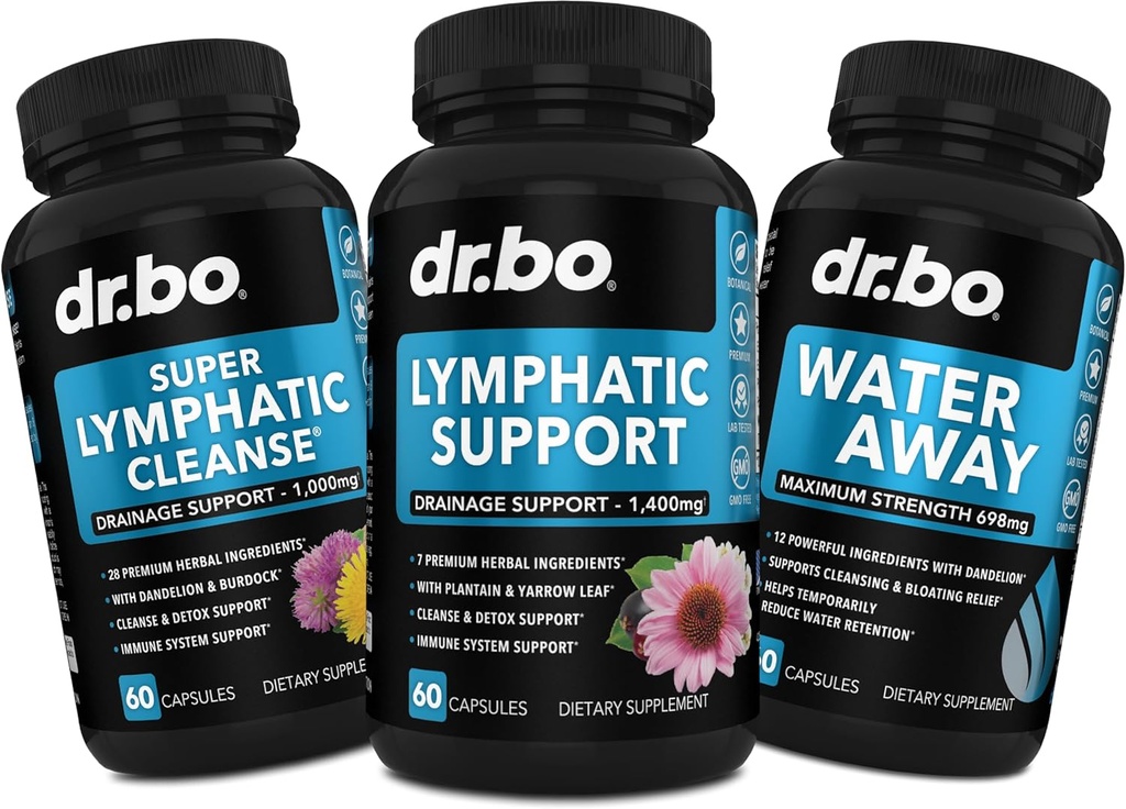 Lymphatic Drainage Suplementos " Water Pills Diuretics - Herbal Lymphatic Support Total Herbal Cleanse Productos " Water Away Pills Lymph System Support Suplemento - Lymph Node Detox Cleanse Drainage