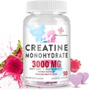 3000 MG Creatine Monohydrate for Women &amp; Men, Creatine Pills with BCAA & Hydrolyzed Collagen Creatine Chews Tablets for Performance " Recovery, Strength, Dragon Fruit Flavor, 90 Tablets