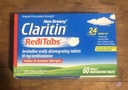 Claritin RediTabs 24 horas Medicina de la alergia, Alivio de la Alergia no Domótica, Tablas Antihistamínicas de Loratadina, 60 Cuenta