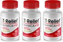 T-Relief Arnica +12 Natural Relieving Actives for Back Pain Joint Soreness Muscle Aches & Stiffness, Whole Body Fast Acting Relief for Women & Men - 100 Tablets (3 Pack)