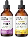 Wild &amp; Organic Vitex Tincture 4 fl oz &amp; Maca Root Tincture 4 fl oz