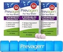 Prevagen Regular Strength Mixed Berry Chewables - 90 Tabletas (3 Mes de Suministro) Silencio Formulado para Su Cerebro ← 10 mg de Apoaequorin Plus Vitamina D3 con 7-Day Pill Minder