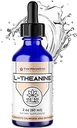 FWS L Theanine Liquid Drops, 200mg 99% Pure Bioactive L-Theanine, Organic, Natural, Vegan, Non GMO Ayuda a promover la calma, la relajación, el mejor humor, el sueño relajante, para adultos y niños