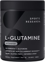 Sports Research® L-Glutamine - Recuperación de entrenamiento, Immune Health & Gut Health Support - 5 G Por Serving - 10.58 Oz