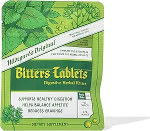 Hildegard's Original Bitters Tablets: Herbal Remedy for Fasting Support, Kidney Liver Cleanse Detox & Repair, Heartburn, & Digestion Supplements