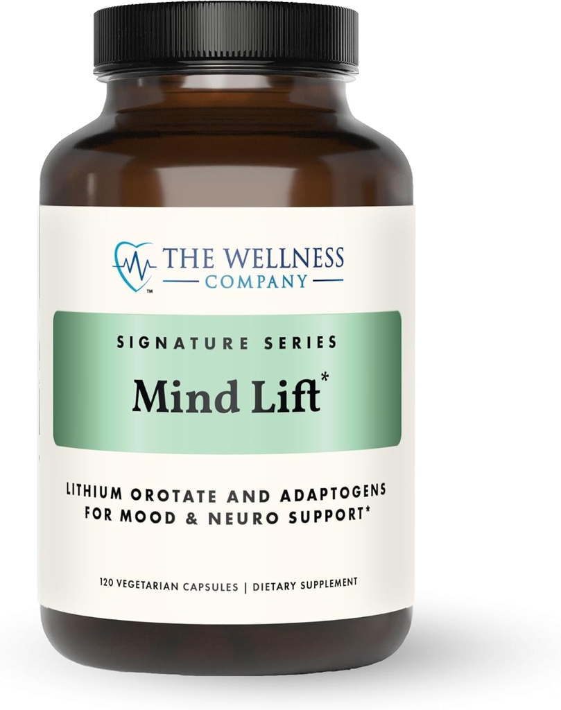 Mind Lift - Mood Boost, Mental Focus, Cognitive Defense - Lithium, GABA, DHA L-Phenylalanine tención 120ct (2 Month Supply)