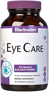 Bluebonnet Nutrition Targeted Choice Eye Care, Supports Eye Health and Macular Protection, Gluten & Dairy Free, Kosher-Certified, Vegan, 45 Servings, Light Grey, Macular &amp; Blue, 90 Count