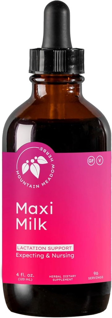 Sierra Meadow Herbs Maxi-Milk- Natural Liquid Lactation Soporte para aumentar la producción de leche materna rápidamente " Efectivamente para las madres de lactancia materna - 4 oz