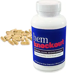 Alivio Hemorroides Internos Suplemento- Píldoras de acción rápida para el dolor, hinchazón &amp; sangrado - Fortalecer el Veinte Natural Fórmula - 90 Day Supply - Made in USA