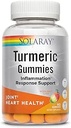 SOLARAY Turmeric Gummies w/Ginger | Healthy Heart & Inflammation Response Support | Vegan, Gluten Free | 30 Serv, 60 Ct