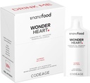 Codeage Wonder Heart Liquid CoQ10 Liposomal Ubiquinone Suplemento, Coenzyme Q10 Heart Vitamins, Non-GMO Sunflower Phosphatidylcholine Vegan Blend, Raspberry Flavored Softgel, Pack de 30 Pouches