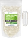 XPRS Nutra Size 0 Pullulan Empty Capsules - 1000 Count Clean Label Plantcaps Clear Empty Vegan Capsules - Premium Vegetarian Pills - DIY Vegetable Capsule Filling for Do-It-Yourself Supplements