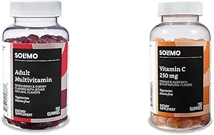 Basics Adult Multivitamin (150 Gummies) y Vitamina C (150 Gummies)