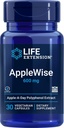 Extensión de la vida AppleWise 600mg Antioxidant-Rich Organic Apple Polyphenols Heart " Colon Health - Non-GMO, Gluten-Free - 30 cápsulas vegetarianas
