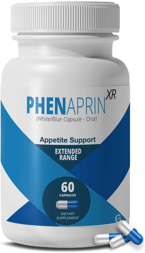 PhenAprin XR Maximum Strength Appetite Suppressant &amp; Hunger Control ¦ Advanced Weight Loss Diet Pills for Women &amp; Men ¦ Extended Release Glucomannan Fiber Complex