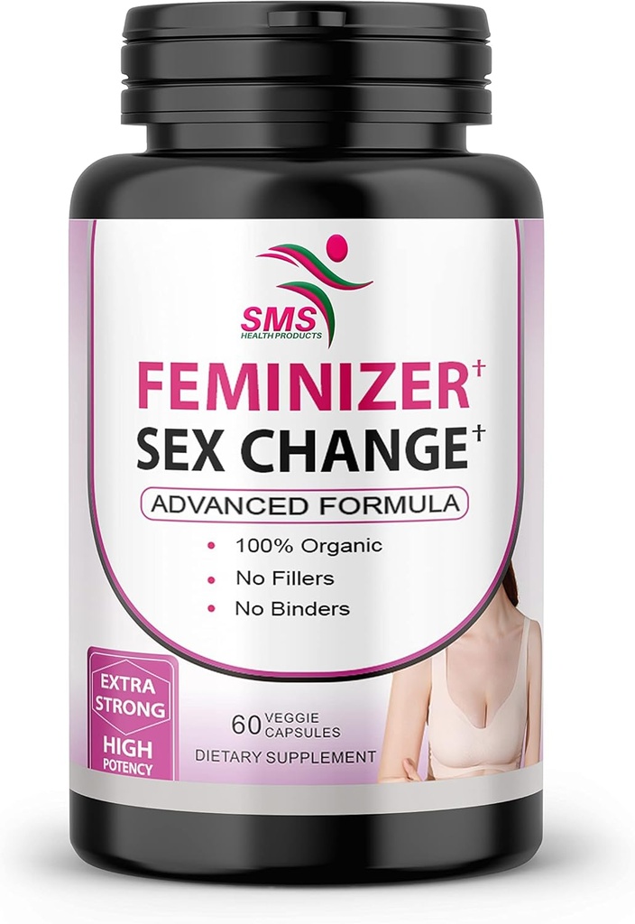 Feminizer Sex Change Capsules Pueraria Mirifica Potent Estrogen Hormon Complex for Trans Women - Breasts Booty Hair Skin Nails - Transgender Ladyboy Queer LGBT