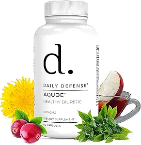 Píldoras diuréticas - Píldoras de arándano con té verde, dandelión, vinagre de manzana &amp; Más - Píldoras de agua de AQUOE para soplar &amp; Fitness - Píldoras de agua por defensa diaria, 60 cápsulas