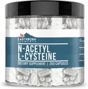 Elementos terrestres NAC N-Acetyl L-Cysteine 200 Capsules, Puro ' Undiluted, No Additives