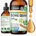 BIO KRAUTER® Menopause Supplements for Women* - Dong Quai Drops 4 Fl.Oz 56 Days of Supply - Vegan Angelica Root Tintura para el soporte de la menopausia - Alcohol &amp; Sugar Gratis - Relajación &amp; Bienestar de las mujeres