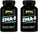 SNAC ZMA-5 Suplemento de ayuda para dormir, promover la recuperación muscular " Crecimiento, Apoyo inmunitario " , " sueño restaurativo con zinc, magnesio " 5-HTP, Post Workout, Antes de cama suplementos ZMA 180 Cuenta (2 Pack)