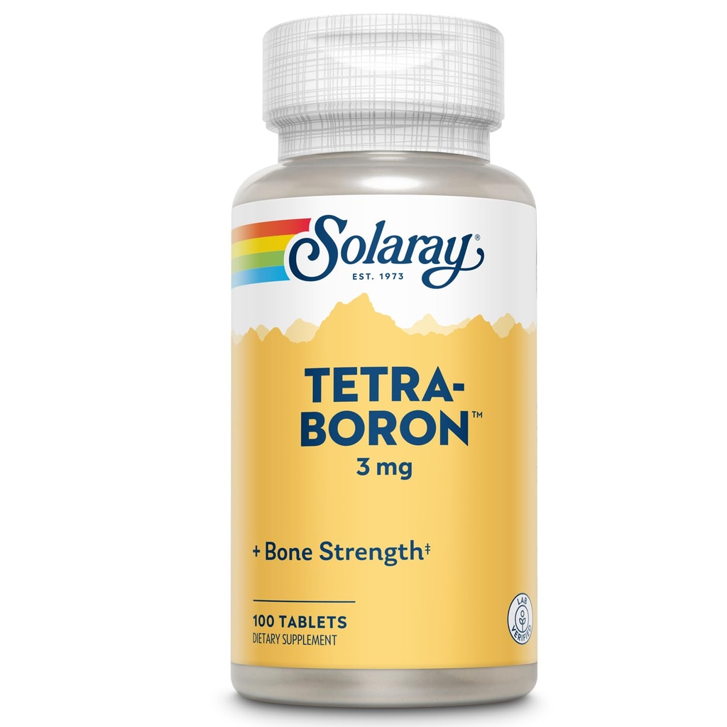 Solaray Tetra Boron 3mg Tablets