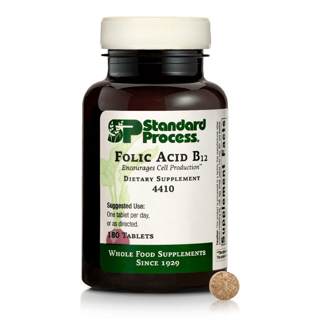 Standard Process Inc. Folic Acid B12-180 Tablets