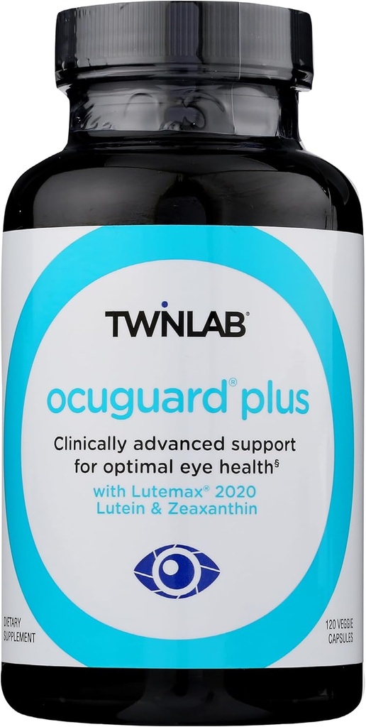 Twinlab Ocuguard Plus - Suplemento de ojos con zinc, vitamina A, C & D - 120 cápsulas de verduras