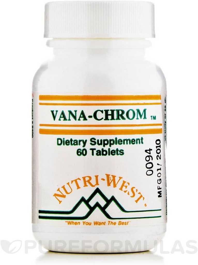 Vana-Chrom - 60 Tabletas de Nutri West