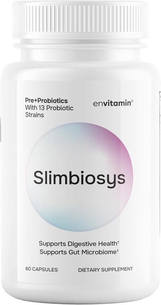 Cápsula ultraprobiótica de Slimbiosys - Pre " Probióticos para Hombres de Mujeres - Soporte su microbioma